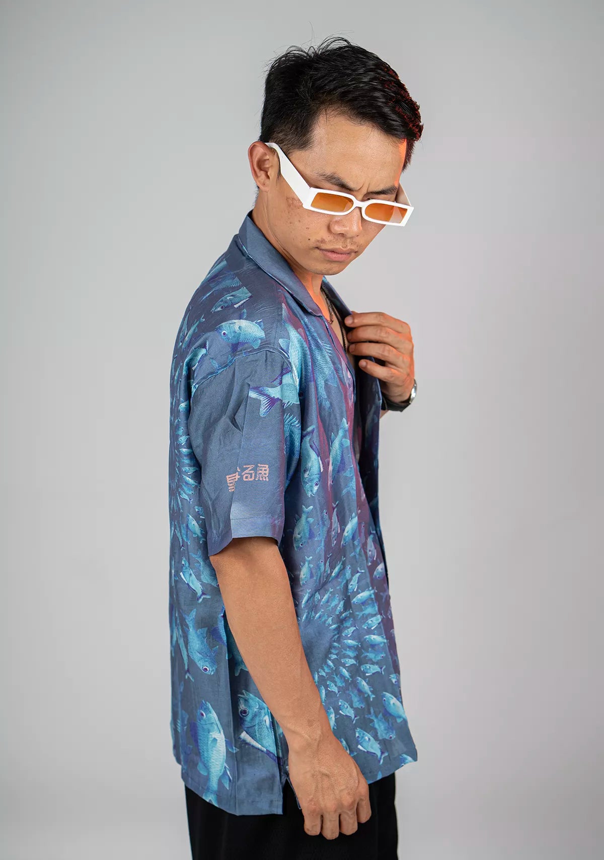FISHES BLUE SHIRT